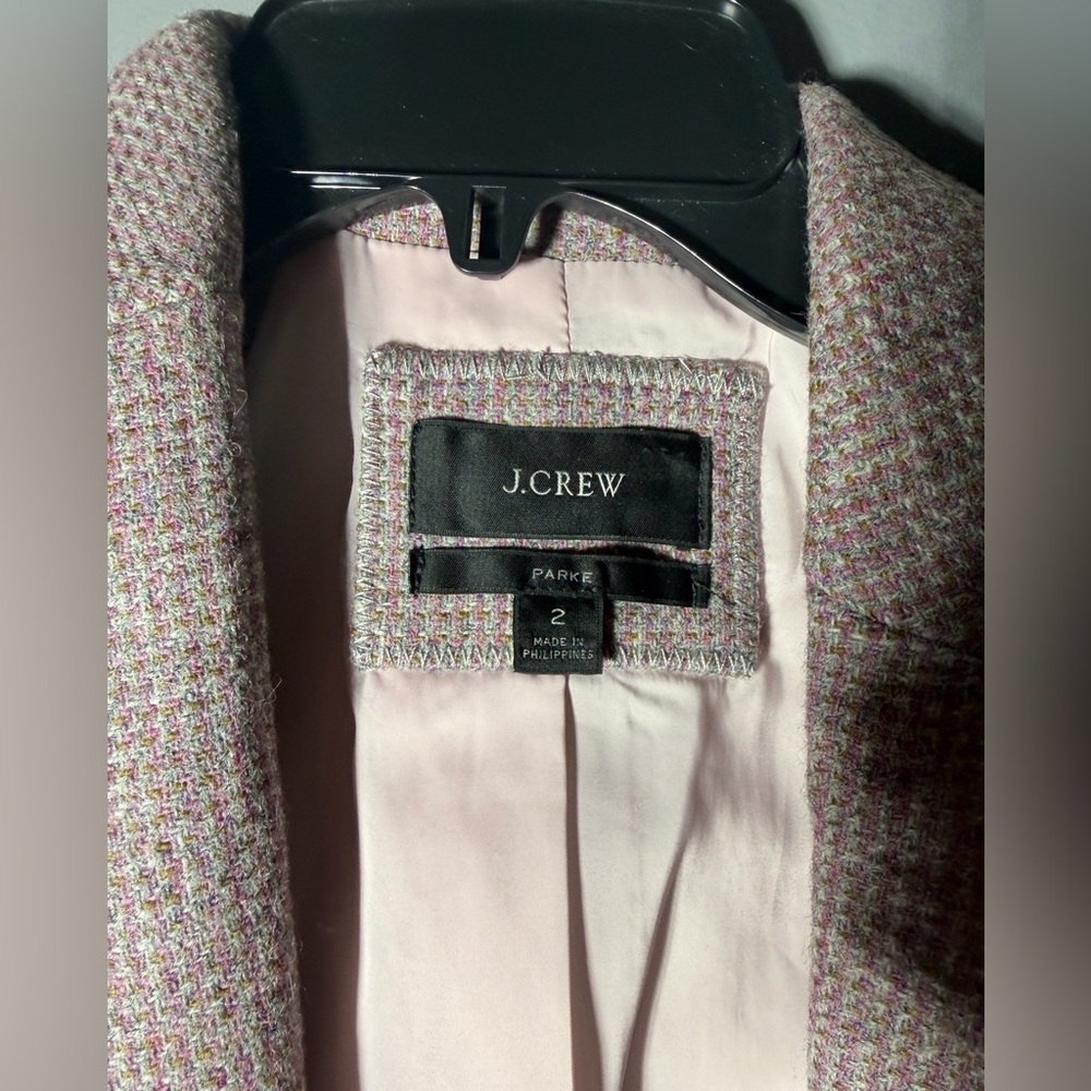 J.Crew Parke Blazer in English Birdseye Twill Wool Size 2 - Picture 4 of 6